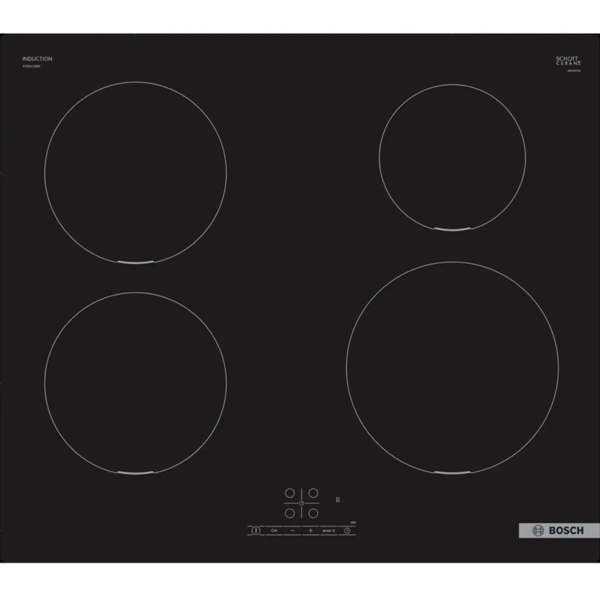 Индукционная варочная панель Bosch PUE611BB5E Black фото 1