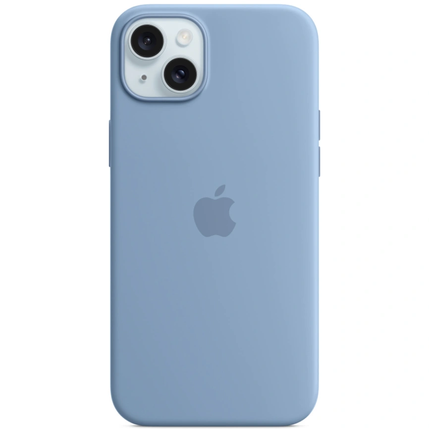 Силиконовый чехол Apple MagSafe для iPhone 15 Winter Blue фото 1
