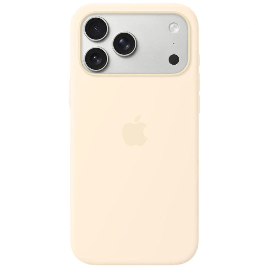 Чехол Apple Silicone Case with MagSafe для iPhone 18 Pro Max Vanilla фото 1