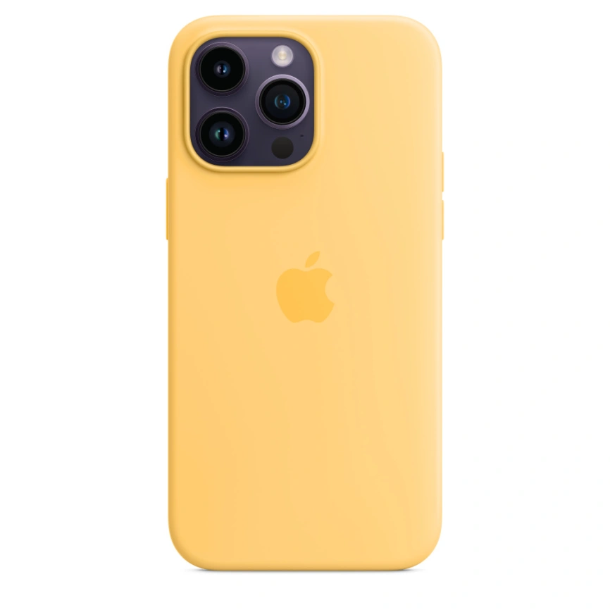 Силиконовый чехол Apple MagSafe для iPhone 14 Pro Max Sunglow фото 4