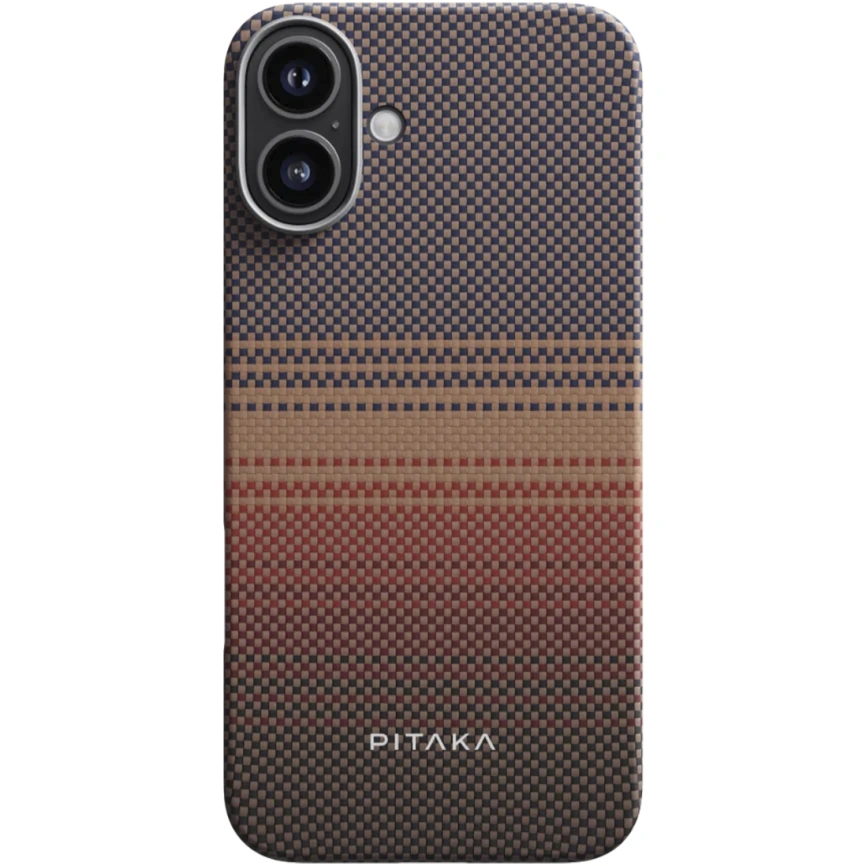 Чехол Pitaka Tactile Woven case для iPhone 16 Plus Sunset фото 1