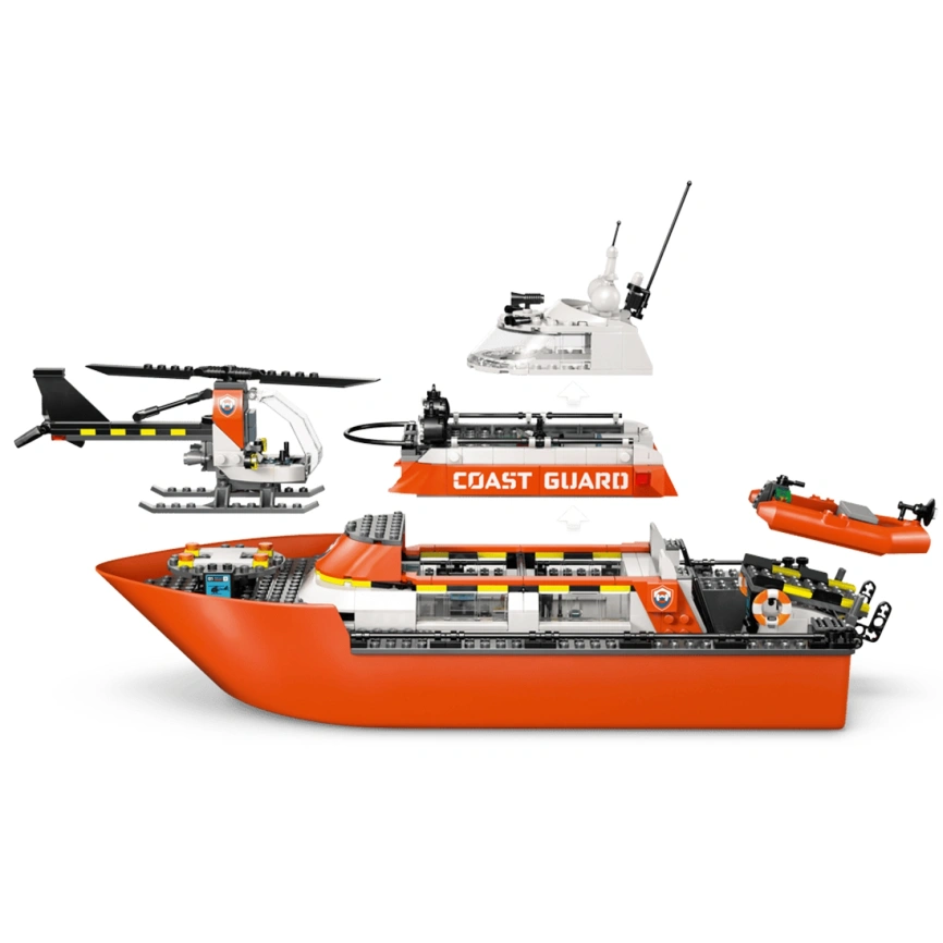 Конструктор LEGO City Coast Guard Rescue Boat & Helicopter 60504 фото 7