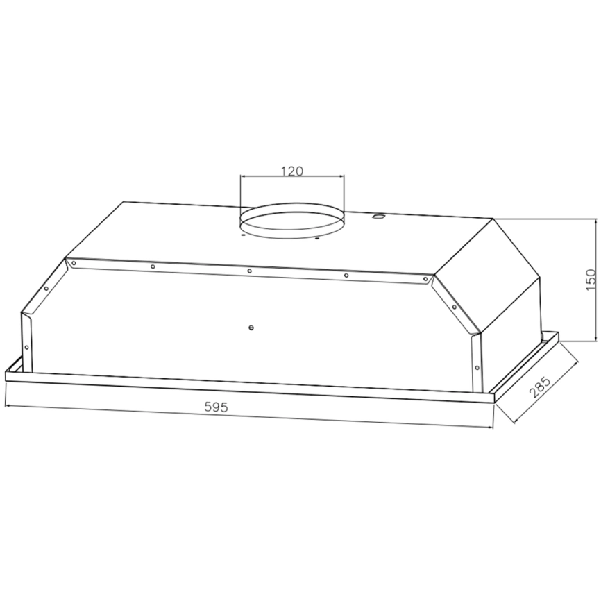 Встраиваемая вытяжка Weissgauff BOX 600 White фото 8
