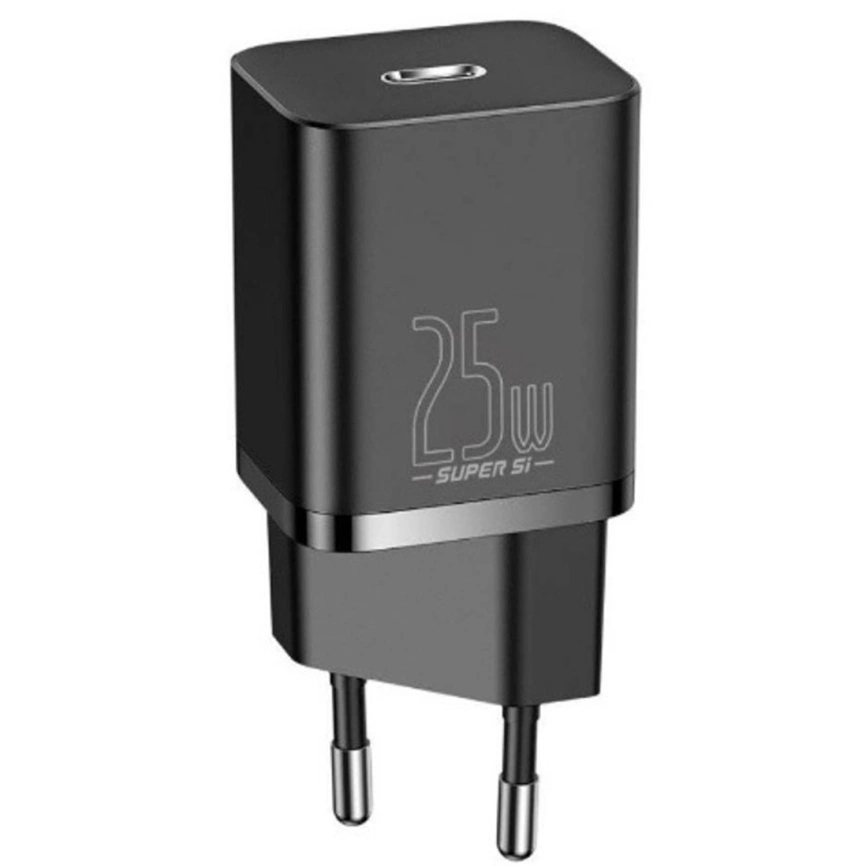 Сетевое зарядное устройство Baseus 25W USB-C CCSP020101 Black фото 1