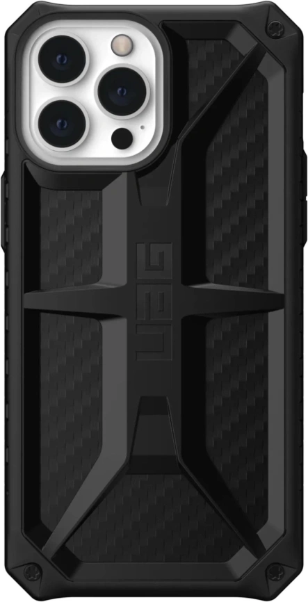 Чехол UAG Monarch для iPhone 13 Pro (113151114242) Carbon Fiber фото 5