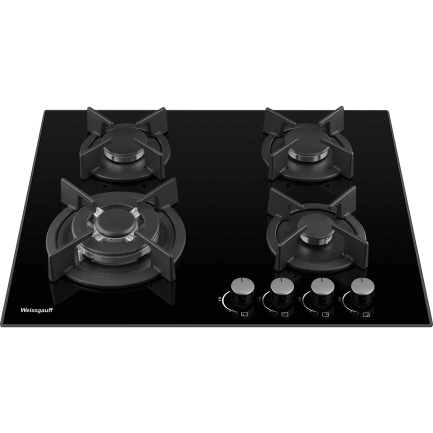 Газовая варочная панель Weissgauff HG 640 BGH Black фото 2