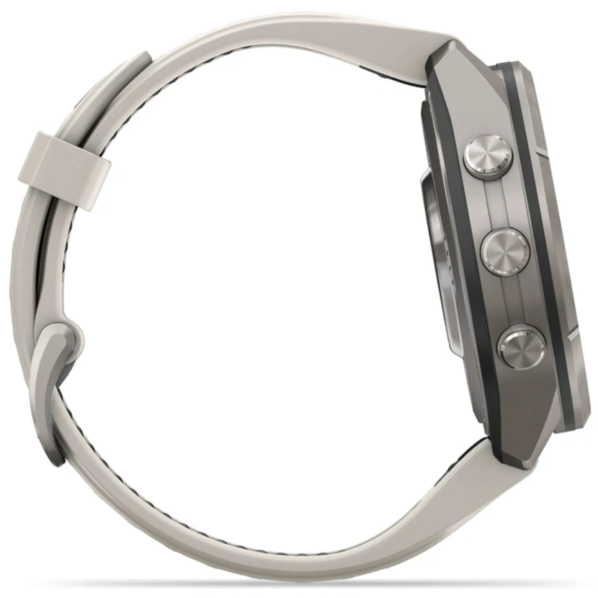 Смарт-часы Garmin Fenix 9 Pro 43mm Amoled (010-04335-81) Titanium with Fog Gray/Dark Sandstone Silicone Band (inReach) фото 8