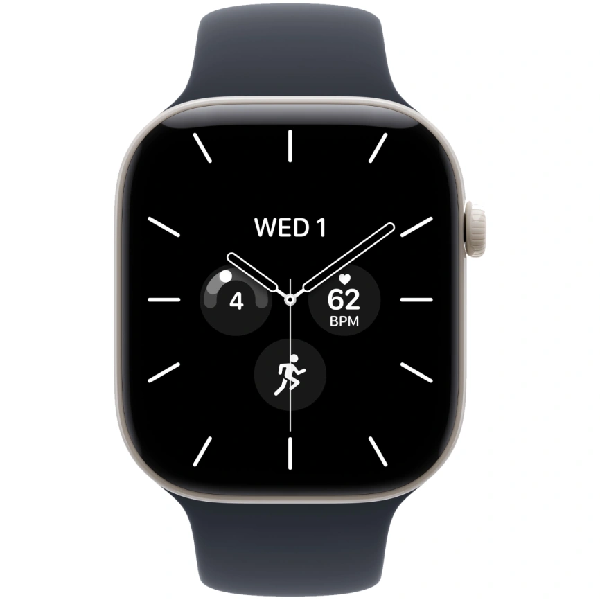 Смарт-часы Apple Watch Series 12 42mm Pearl White Ceramic Case with Navy Blue Sport Band S/M фото 3