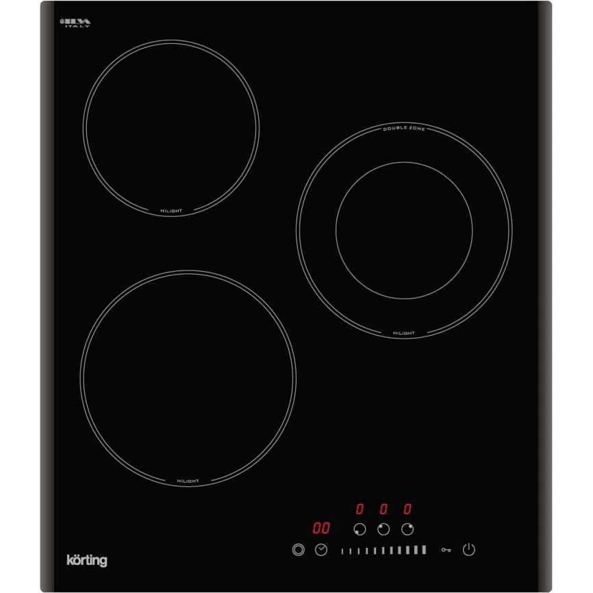 Электрическая варочная панель Korting HK 43051 B Black фото 1