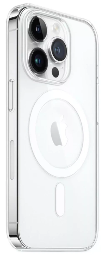 Чехол прозрачный пластиковый Silicone для iPhone 14 Pro Max with Magsafe Clear фото 1