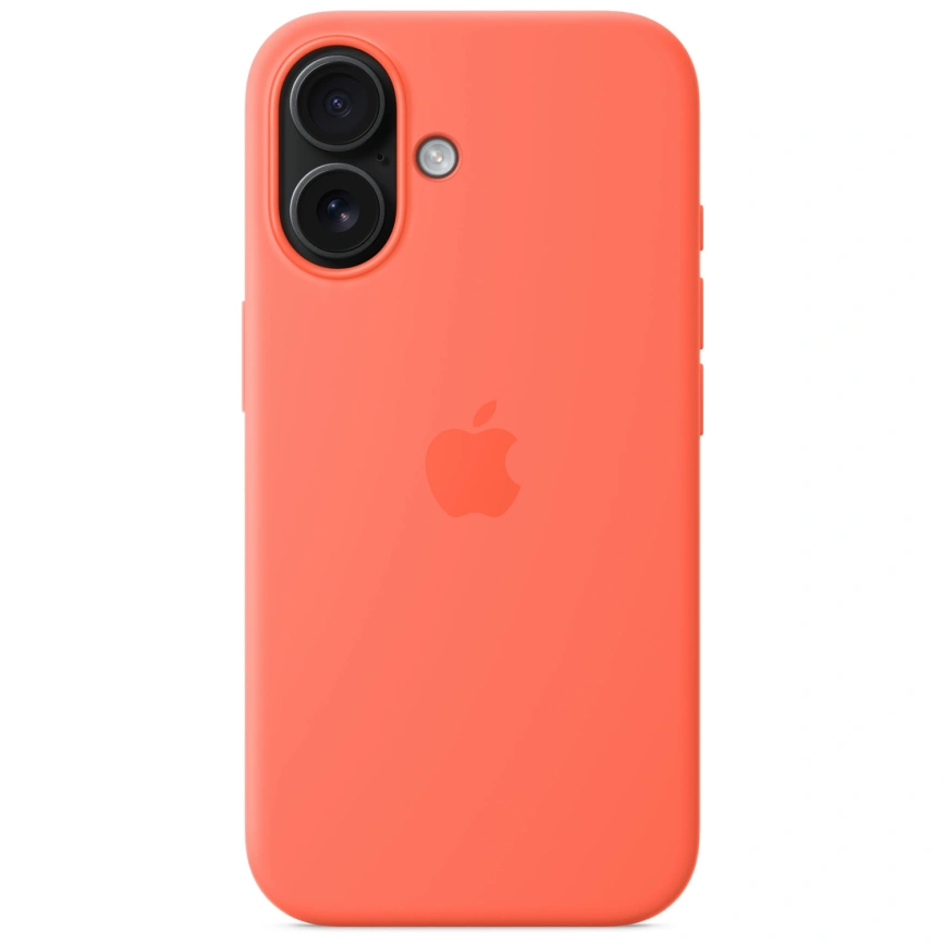 Чехол Apple Silicone Case with MagSafe для iPhone 16 Tangerine фото 4