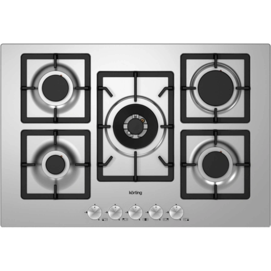 Газовая варочная панель Korting HG 797 CTX Stainless Steel фото 1