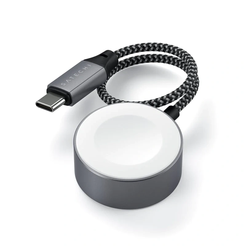 Беспроводное зарядное устройство Satechi USB-C Apple Watch ST-TCAW7CM Gray фото 4