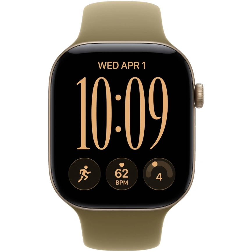 Смарт-часы Apple Watch Series 12 42mm Light Gold Aluminum Case with Olive Sport Band S/M фото 3