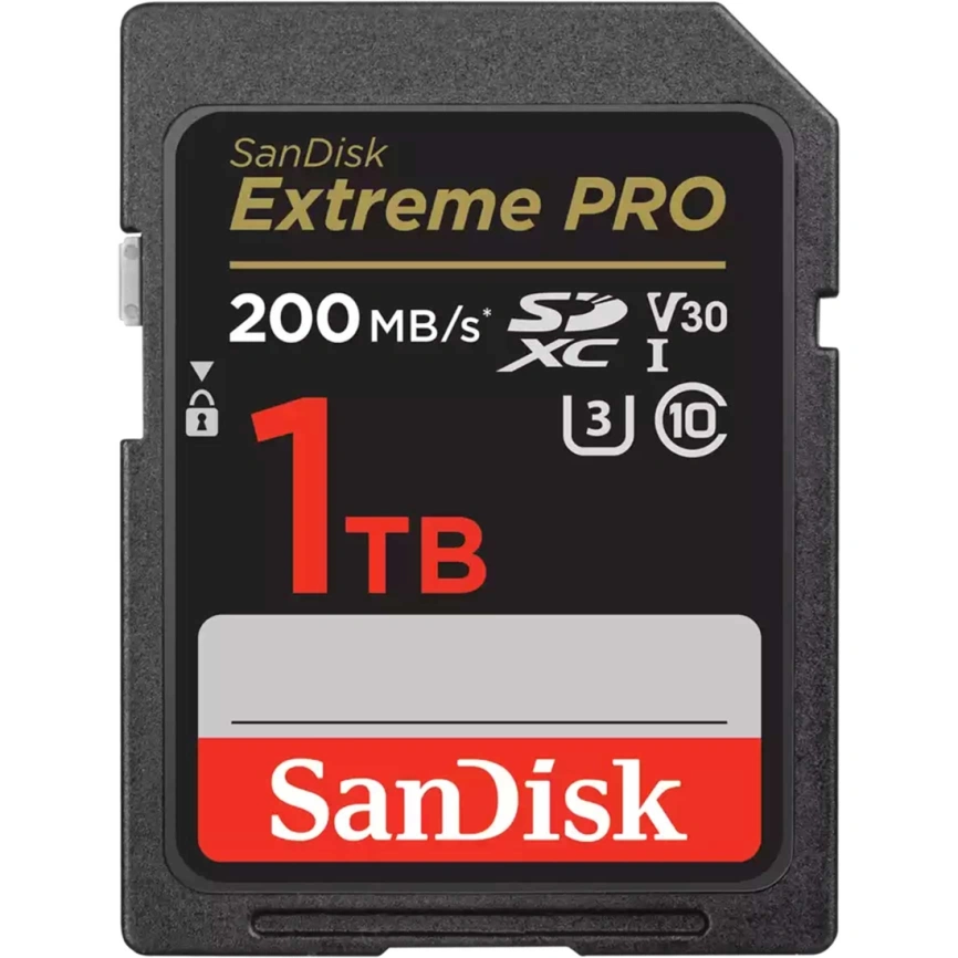 Карта памяти Sandisk Extreme Pro SDXC Class 10/V30 U3 SDSDXXD-1T00-GN4IN фото 1