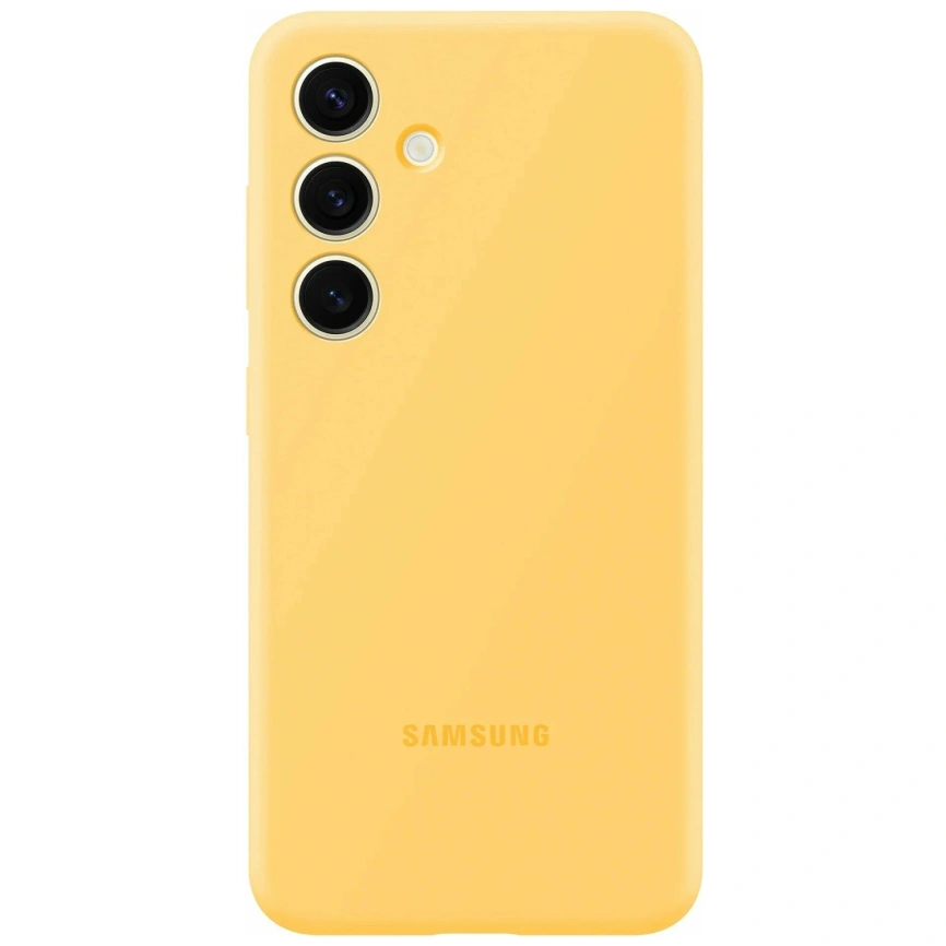 Чехол Samsung Silicone Case для S24 Plus Yellow фото 1
