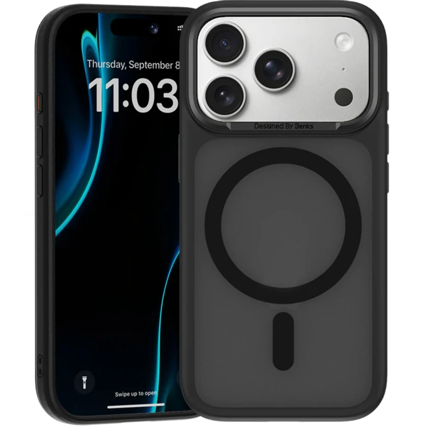 Чехол Benks Mist Protective Case with MagSafe для iPhone 17 Pro Max Black фото 2