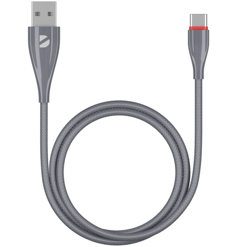 Кабель Deppa USB-C/USB-A 1m 72289 Gray фото 1