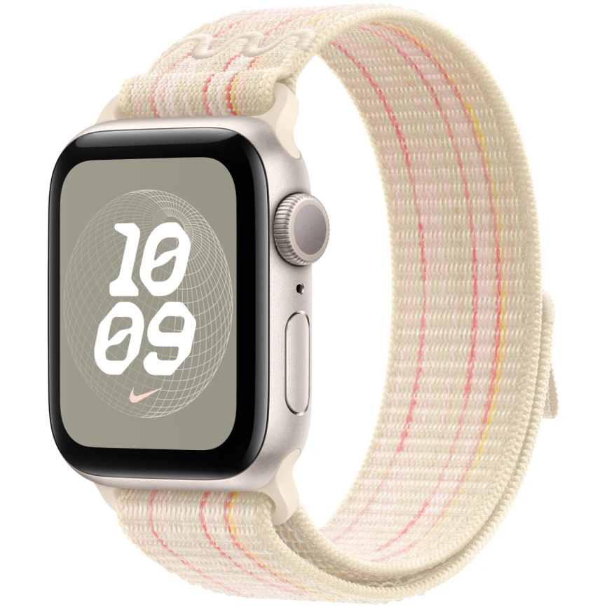 Ремешок Apple Watch 42mm Starlight/Pink Nike Sport Loop фото 2