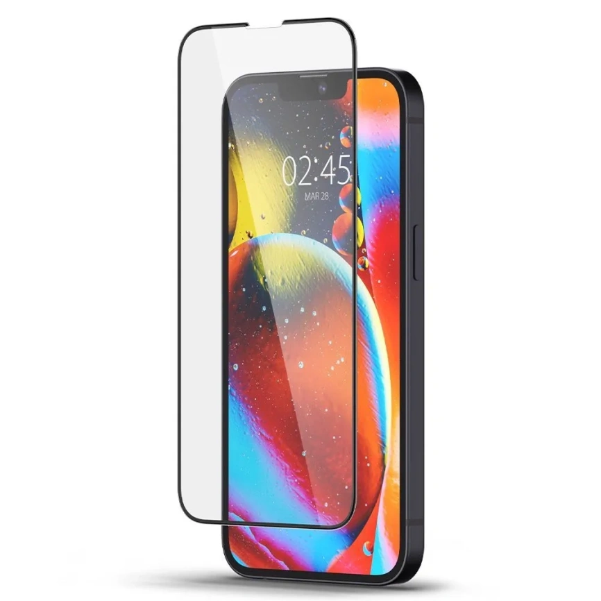Защитное стекло Spigen iPhone 13 Pro Max Glass tR Slim FC фото 2