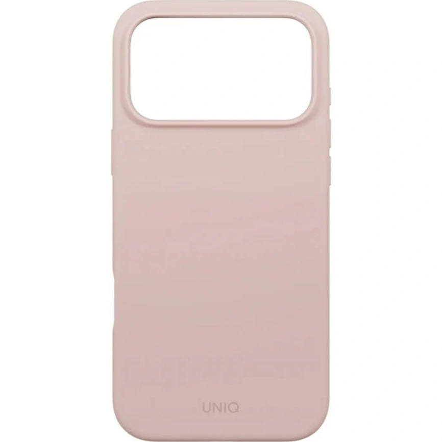 Чехол Uniq Lino Hybrid Silicone Case with MagClick для iPhone 17 Pro Max Blush Pink фото 3