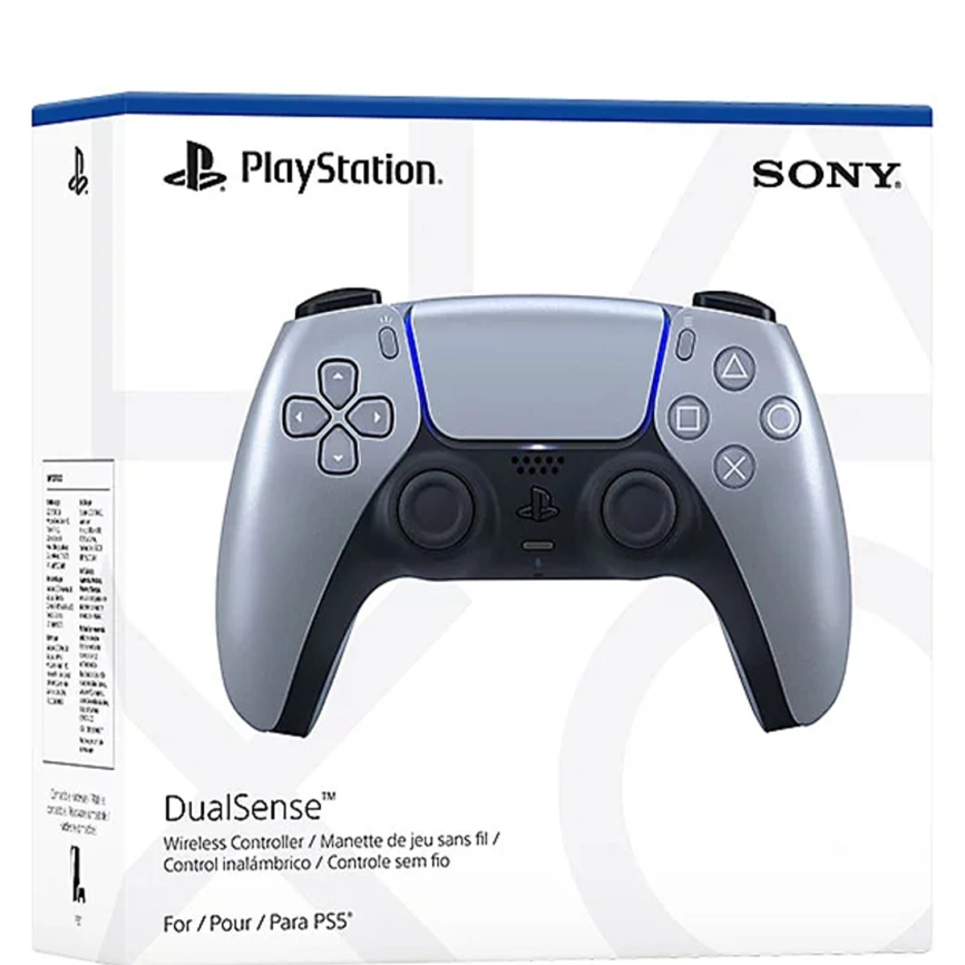 Джойстик беспроводной Sony DualSense для PS5 (CFI-ZCT1W) Sterling Silver фото 5