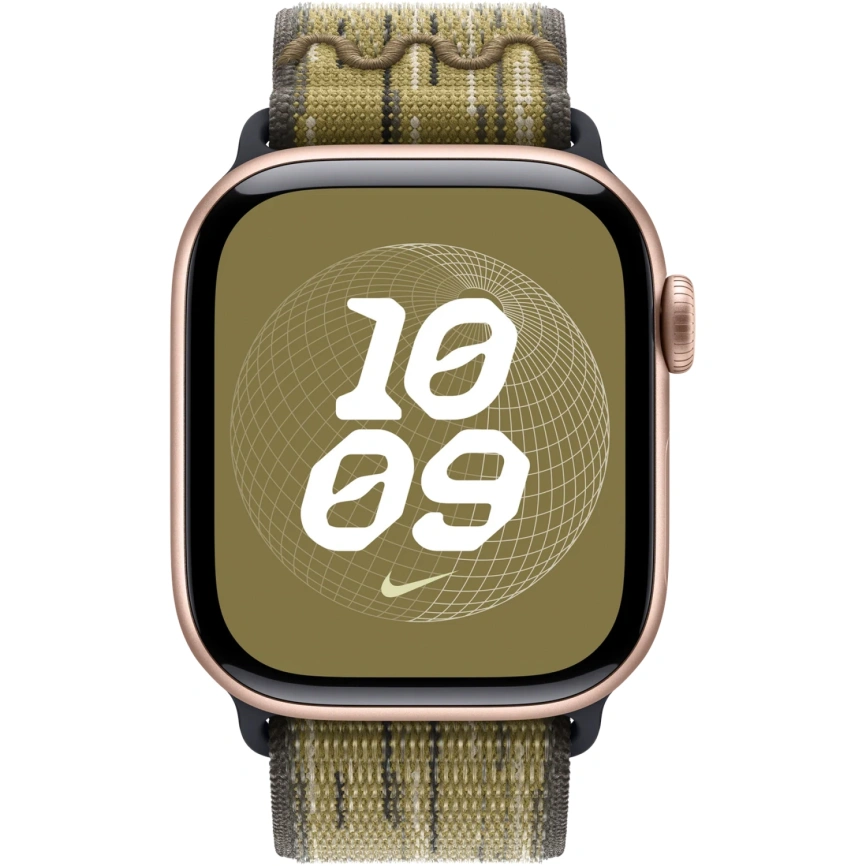 Ремешок Apple Watch 42mm Green/Grey Nike Sport Loop (MXTY3) фото 2