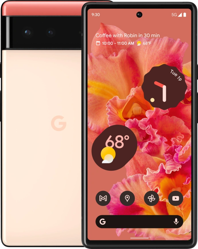 Смартфон Google Pixel 6 8/256GB Kinda Coral Розовый (USA) фото 1