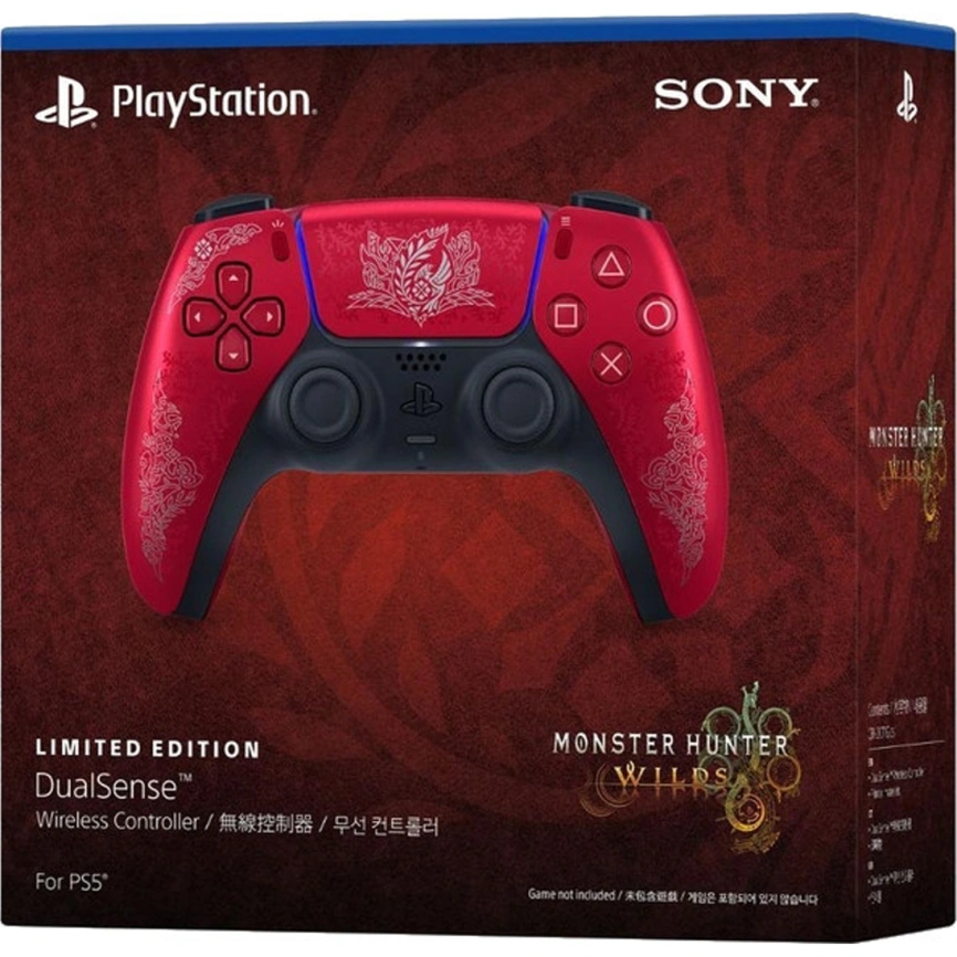 Джойстик беспроводной Sony DualSense для PS5 (CFI-ZCT1W) Monster Hunter Wilds Limited Edition фото 2