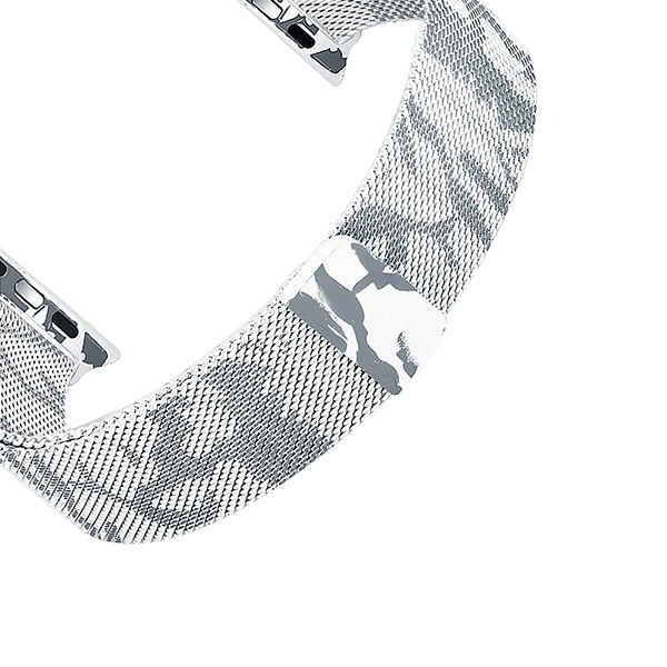 Ремешок Mokka Classic Buckle для Apple Watch 38/40/41mm Khaki White фото 2