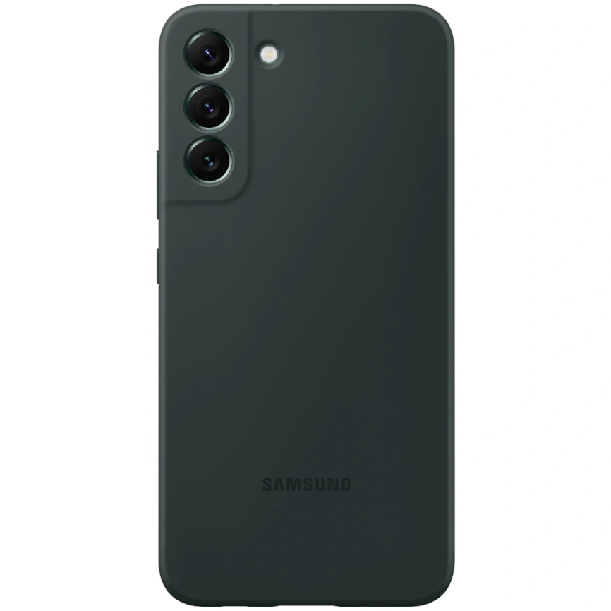 Чехол Samsung Silicone Cover для Galaxy S22 Plus EF-PS906TGEGRU) Forest Green фото 4