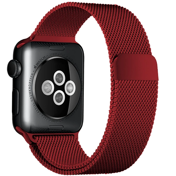 Ремешок Mokka Milanese Loop для Apple Watch 42/44/45mm Red Edition фото 1