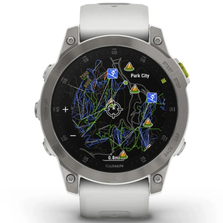 Умные часы Garmin Epix™ Gen 2 (010-02582-20) Sapphire - White Titanium фото 9