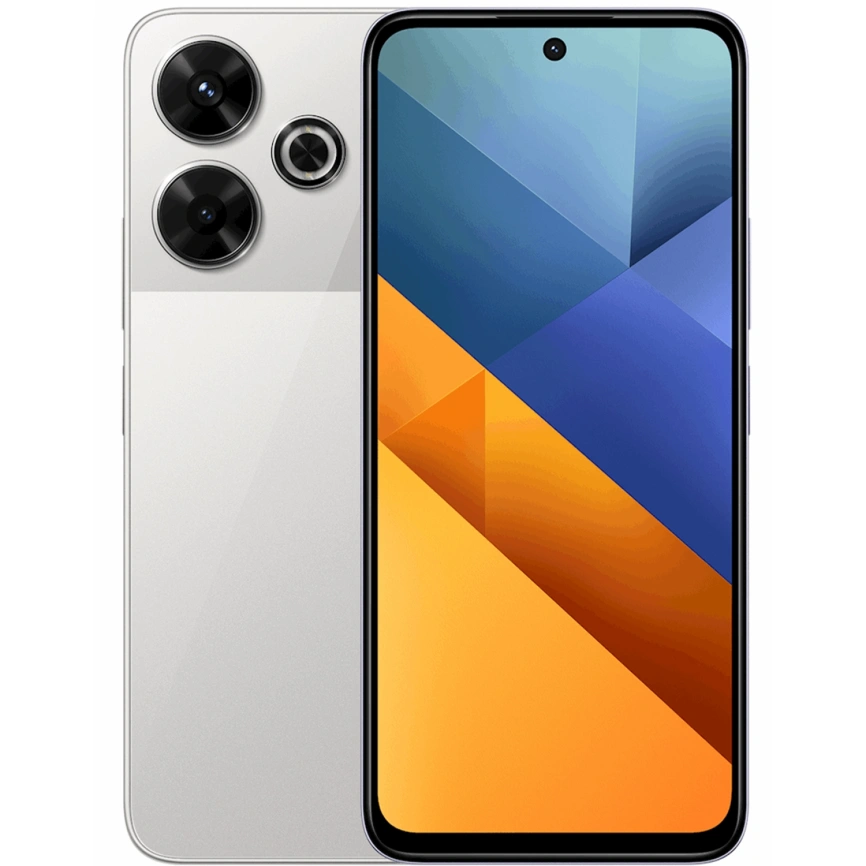 Смартфон Xiaomi Poco M6 8/256 Silver Global Version фото 1