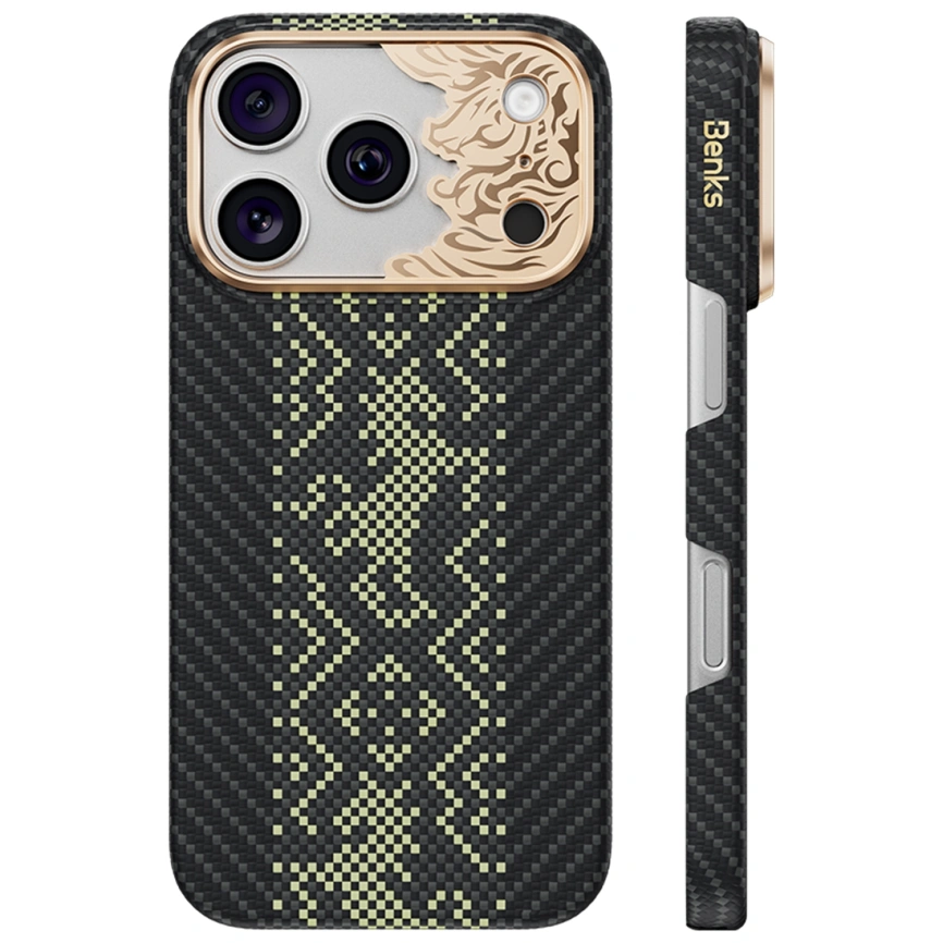 Чехол Benks Knight Air C1 Kevlar Case для iPhone 18 Pro Max Black Knight (C.K.FL.AP.GD.X073) фото 1