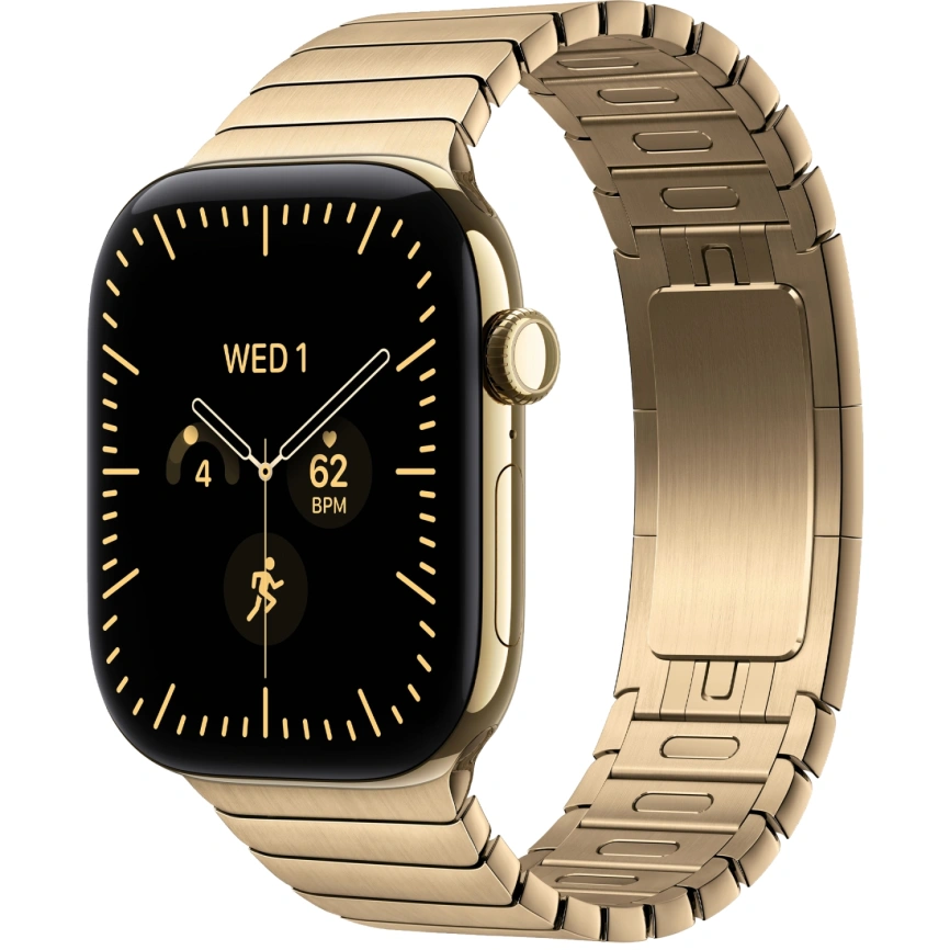 Смарт-часы Apple Watch Series 12 46mm Radiant Gold Titanium Case with Radiant Gold Link Bracelet фото 1
