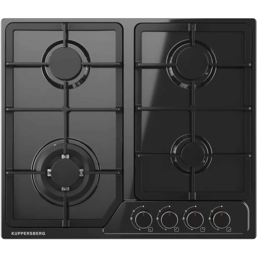 Газовая варочная панель Kuppersberg FS 60 B Black фото 1