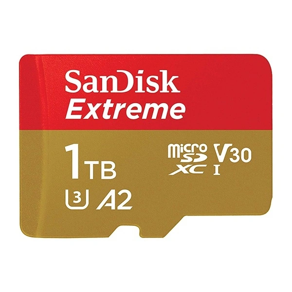 Карта памяти Sandisk Extreme 1TB MicroSDXC Class 10/UHS-I/U3/V30/A2/160 Мб/с SDSQXA1-1T00-GN6MA фото 3