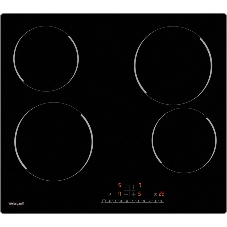 Электрическая варочная панель Weissgauff HV 640 B Black фото 1