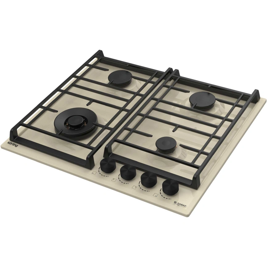 Газовая варочная панель Korting HG 6302 CTB Beige фото 2