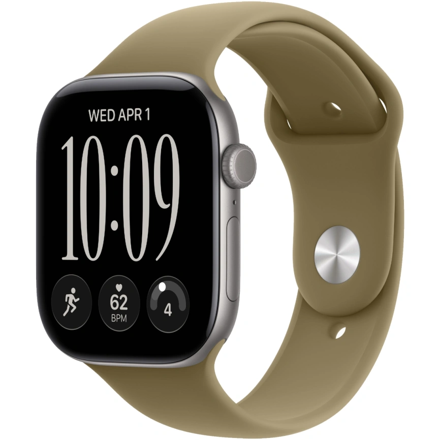 Смарт-часы Apple Watch Series 12 46mm Space Gray Aluminum Case with Olive Sport Band S/M фото 1