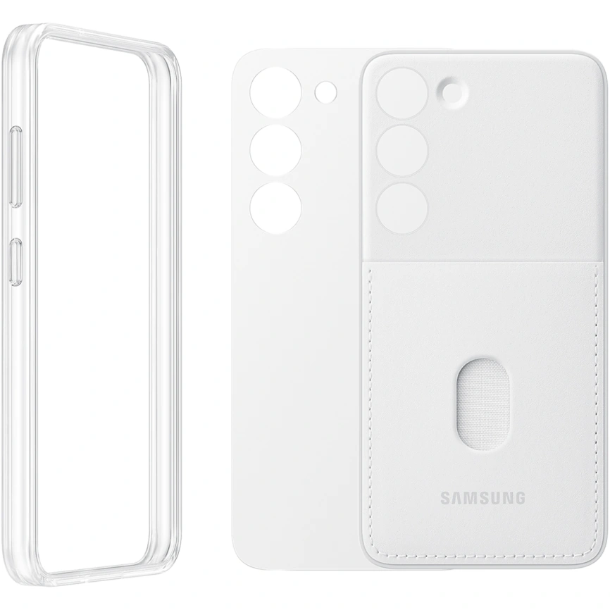 Чехол Samsung Series для Galaxy S23 Frame Case White фото 2