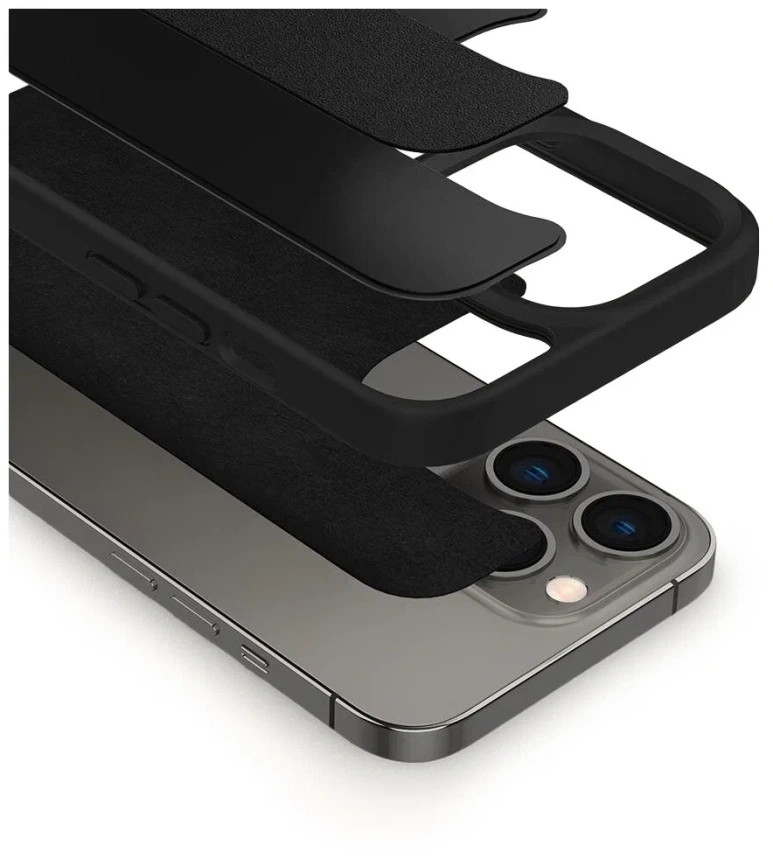 Чехол Spigen Cyrill Leather Brick для iPhone 13 Pro (ACS03581) Black фото 3