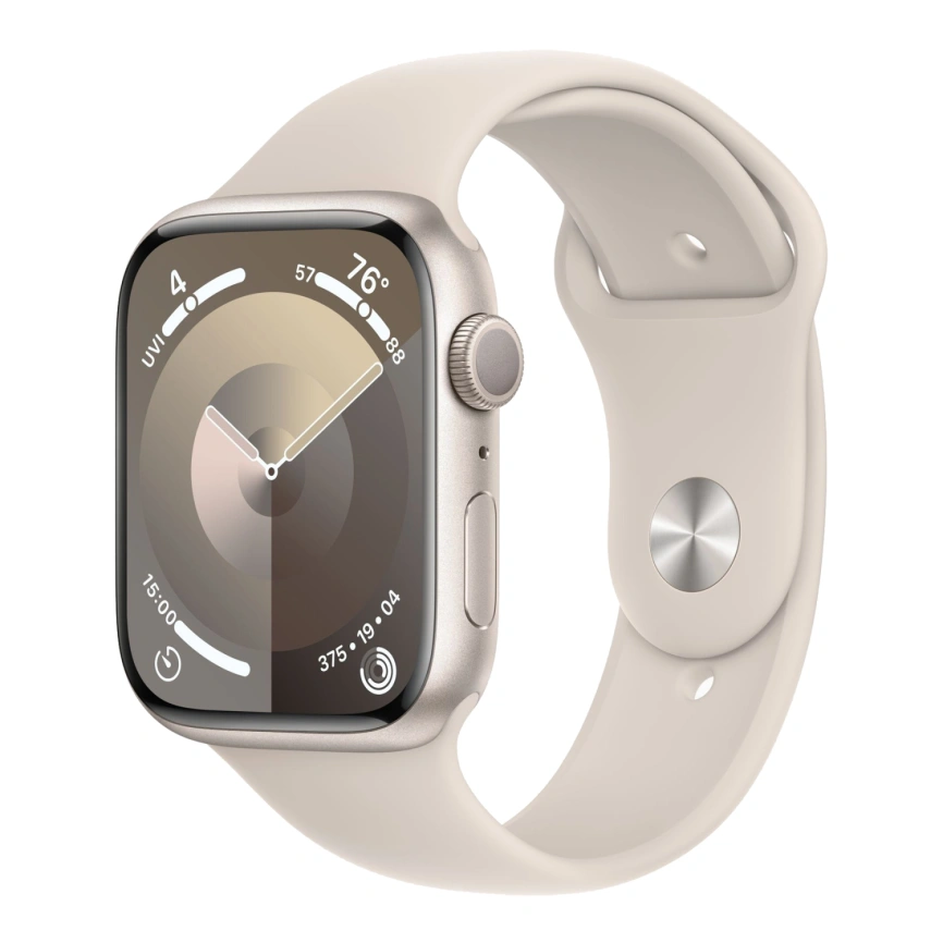 Смарт-часы Apple Watch Series 9 41mm Starlight Aluminum Case with Starlight Sport Band M/L (MR8U3) фото 1
