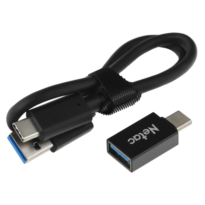 Внешний SSD накопитель Netac NT01ZSLIM-002T-32BK USB-C Black фото 5