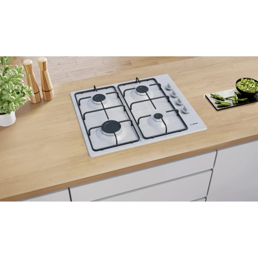 Газовая варочная панель Bosch Serie 2 PBP6C5K80O Stainless Steel фото 6