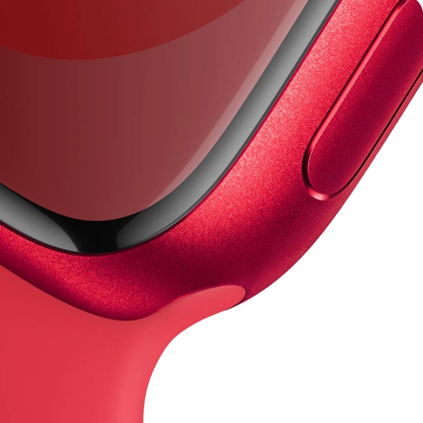 Смарт-часы Apple Watch Series 9 45mm (PRODUCT) RED Aluminum Case with Red Sport Band M/L (MRXK3) фото 3