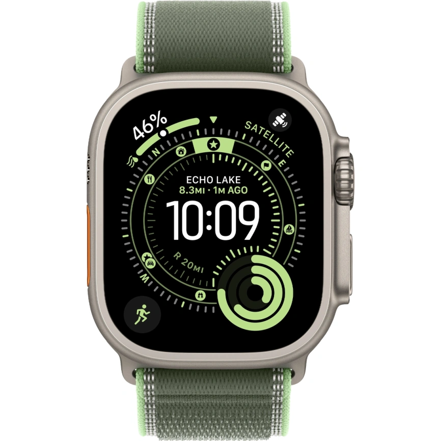 Смарт-часы Apple Watch Ultra 3 (2025) 49mm Natural Titanium Case with Green/Neon Trail Loop S/M фото 3