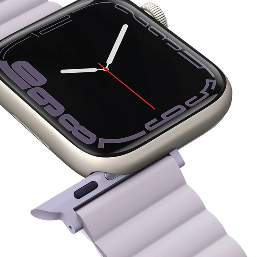Ремешок Uniq Revix reversible Magnetic для Apple Watch 44/45/49 Lilac/White фото 5