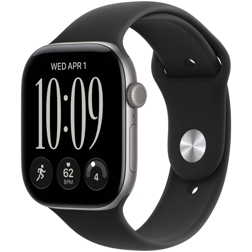 Смарт-часы Apple Watch Series 12 42mm Space Gray Aluminum Case with Black Sport Band M/L фото 1